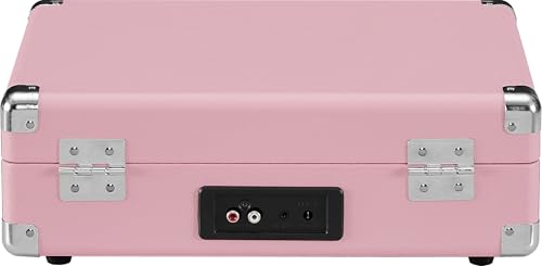 Crosley CR8005E-BH Cruiser Plus Vintage 3-Speed Bluetooth in/Out Suitcase Vinyl Record Player Turntable, Blush - Les Beatles, Paul McCartney, John Lennon, RIngo Starr, George Harrison Crosley CR8005E-BH Cruiser Plus Vintage 3-Speed Bluetooth in/Out Suitcase Vinyl Record Player Turntable, Blush – Image 6