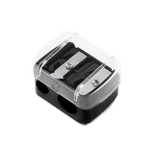 generico Temperamatite per Trucco a Doppio Foro, per Ciglia, Matita Labbra, Eyeliner e Ombretto, Lama Affilata Anti-Rottura