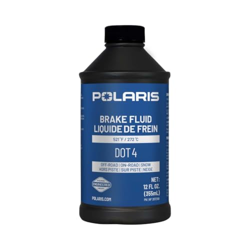 Polaris DOT 4 Brake Fluid for Ranger, RZR, ATV, Snowmobile Models with Hydraulic Brakes, Ultimate Braking Performance, Optimal Brake Lever Response and Sensitivity, Genuine OEM - Part 2872189