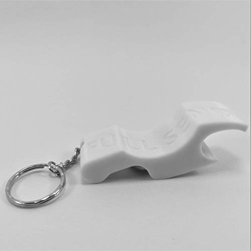 Shotgun Drinks can en flesopener sleutelhanger: Wit