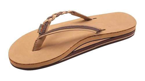 Image of Rainbow Sandals Women's Double Layer Flirty Braidy Premier Leather w /Single Braided Strap