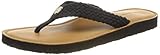 Tommy Hilfiger Damen TH Leather Footbed Beach Sandal Flipflop, Blue, 39 EU