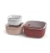 Produktbild Rotho Ela Set Frischhaltedosen 3 tlg. ELA, Kunststoff (PP) BPA-frei, rot/rosa/weiss, (21.8 x 21.8 x 13.8 cm)