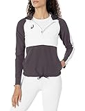 ASICS Team Woven Track Top, Team Steel Grey/Team White, Small