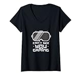 Gafas virtuales con la frase "no puedo verte, estoy jugando". Un diseño genial para los jugadores o para los que juegan.