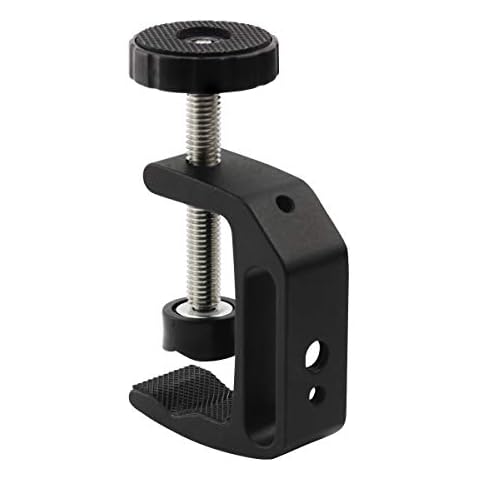 LEADRISE Universal C-Clamp With 1/4 And 3/8 Thread Hole For Desktop Mount Holder LCD Monitor Flash Desks Carts Benches Worktables (1) Cover
