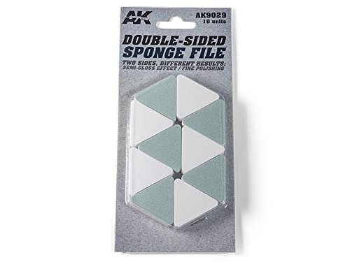 AK-Interactive Double-Sided Sponge File - Model Building Paints and Tools # 9029-1