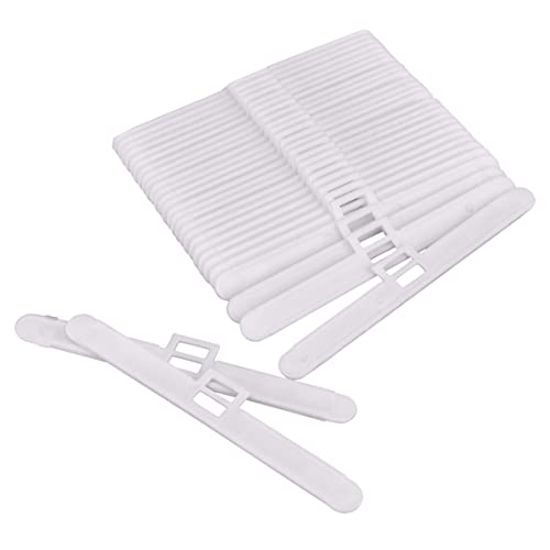 Vertical Blind Top Hangers Double Hole Blind Accessories for 127mm Slats 50PCS 11.5cm Blind Double Hole Hangers 127mm Blind Top Hangers Vertical Blind Slat Hangers Set Blind Window Accessories