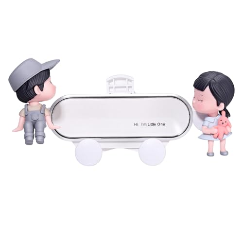 DELORIGIN Couple Figurine Car Phone Holder, Cute Air Vent Mount with Sturdy Clip, Funny Cell Phone Cradle for All Smartphones, Car Interior Decor Accessories for Driving Navigation & Gift