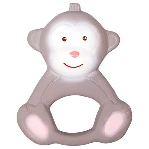 Die Spiegelburg 16401 Beißring aus Naturkautschuk "Affe Anton" BabyGlück