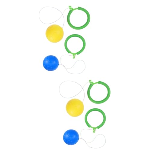 BESPORTBLE 2sets 2pcs Jumping Ball Lightweight Bouncing Balls for Activities Safe for Indoor Present Random Color 2pcs*2