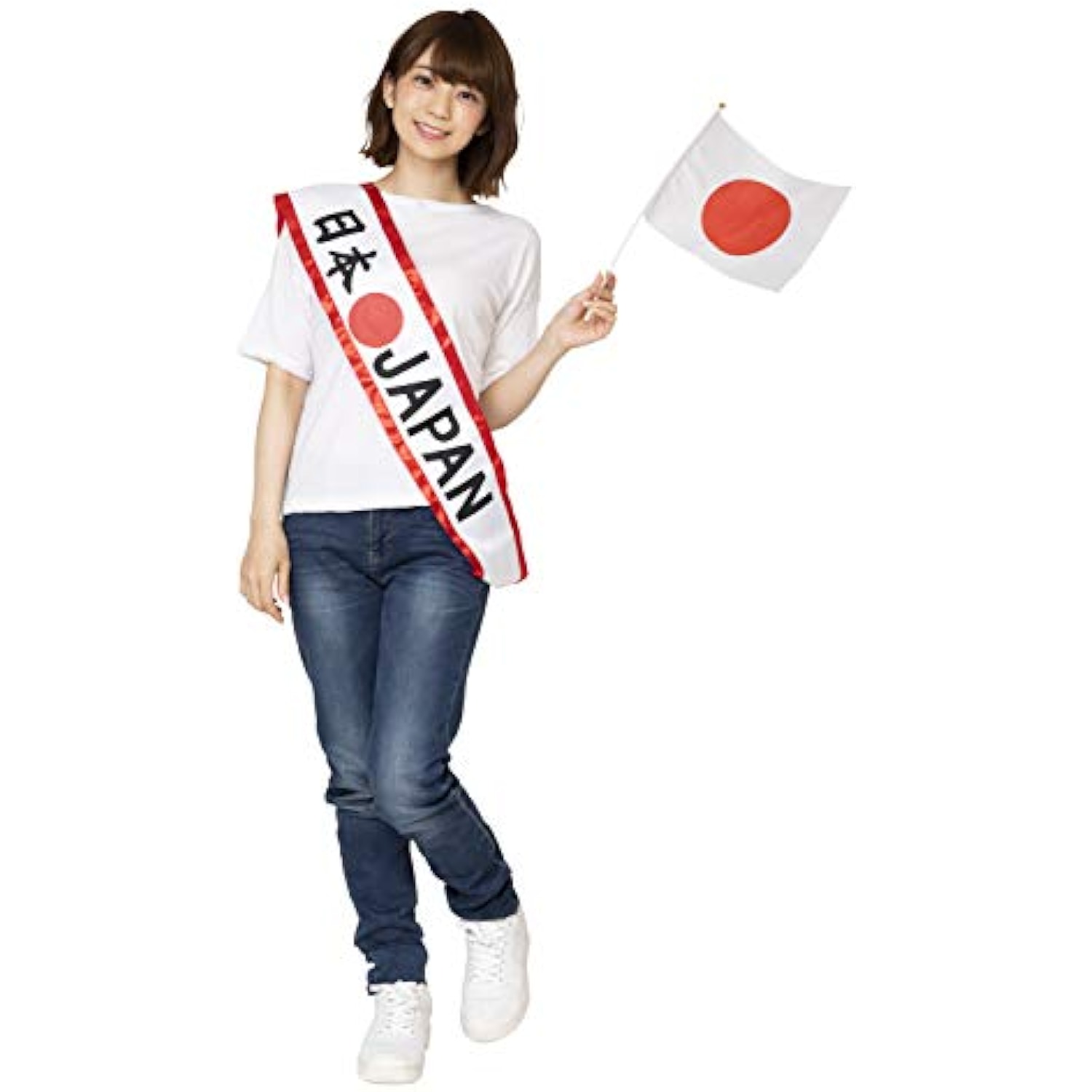 クリアストーン(Clearstone) 応援グッズ タスキ ユニセックス ホワイト 詳細画像5