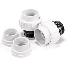 XtremepowerUS 2" NPT x 1.5" & 2" Slip PVC Union Replacement Set Pipe Fittings Hi-Temp Compatible With All Pentair Whisperflo and Intelliflo Pool Pumps