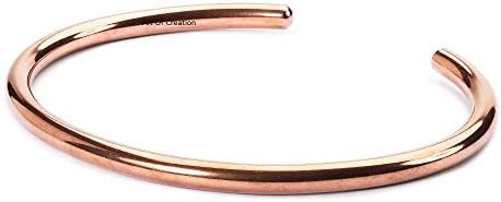 Art Of Creation Handmade Tibetan Pure Copper Solid Bracelets For Men And Women Plain Cuff Bangle | Adjustable Spiritual Carpal Tunnel Yoga Jewelry | for Unisex India Pattern