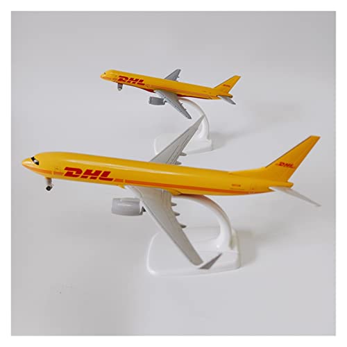 Modelo de avión Boeing 737 757 B737 B757 DHL coleccionable fundido a presión con ruedas móviles 5