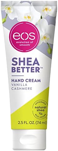 eos Shea Better Hand Cream - Vanilla Cashmere | Instant Hydration + Lasting Protection | 2.5 oz