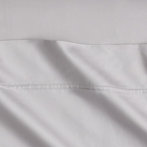 Image of Sheridan Egyptian Cotton Sateen Silver Mist Flat Sheets Double 240 x 260cm
