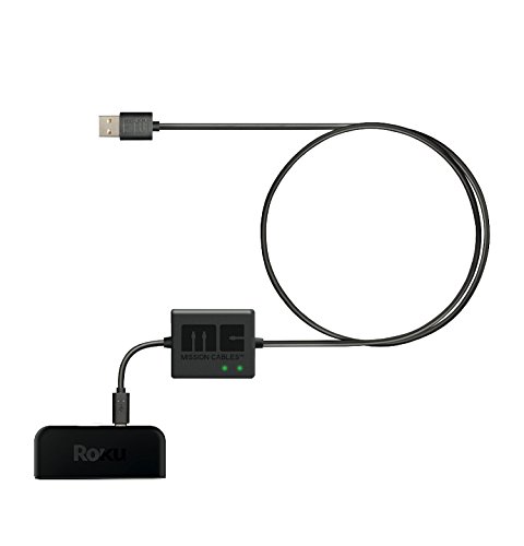 Mission USB Power Cable for Roku Epress, Express+, and Premiere
