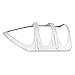 Jkjhbhged for Land Cruiser Prado 120 FJ120 2003 2004 2005 2006 2007 2008 2009 Rear Light Trim Hood Car-Styling Accessories, Silver, 291709