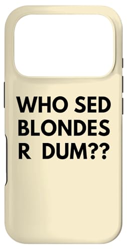 iPhone 17 Pro Dumb Blonde Case (PC+TPU)