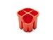 Produktbild Addis 517954 Besteckkorb mit 4 Fächern, Plastik, Orange (Flame Orange), 14 x 14 x 13 cm