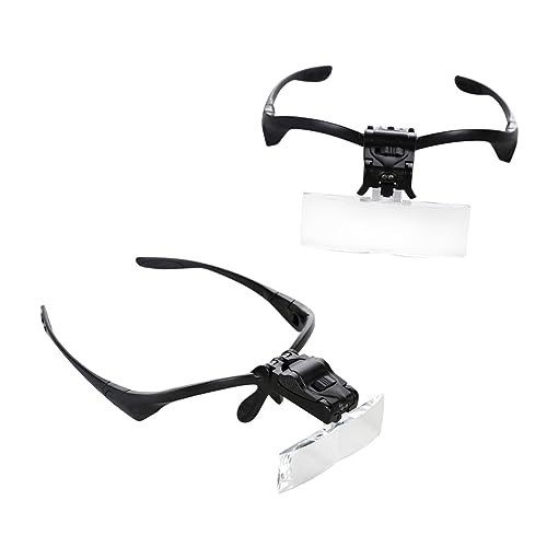Didiseaon 1pc Jeweler Eye Loupe Hands Magnifying Glass Eyelash Extension Magnifier Jewelers Magnifying Headset Professional Headband Magnifier Forehead Amplifier Hands- Makeup Light