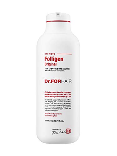 [Dr.FORHAIR] Folligen Shampoo (500 ml/16.9 fl.oz) for Relieving Hair Loss, Hair Loss Prevention