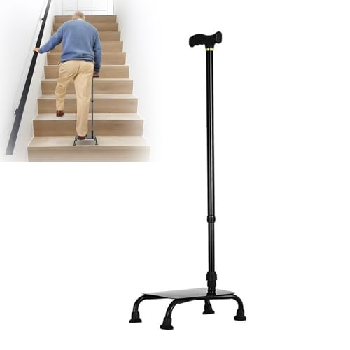 Bastón para subir escaleras, medio escalón, dispositivos de ayuda para personas mayores, elevador de escalera de pie, 10 ayudas de altura ajustable, ayuda para personas con problemas de movilidad