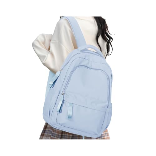 HYC00 Rucksack Damen Schulrucksack Teenager Mädchen College Laptop Rucksack Damen 14 zoll Leichte Tagesrucksäcke Schultasche Casual Daypacks Reiserucksack für Schule Uni School Backpack,Himmelblau