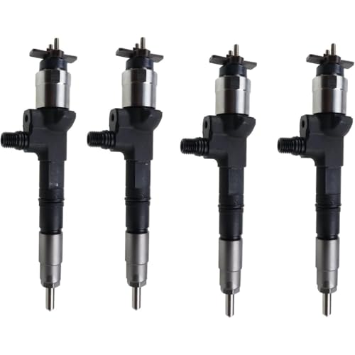 4Pcs Fuel Injector 1J520-53051 1J52053051 Compatible with Kubota M7 Series Engine V6108 Tractor M126GX M7131
