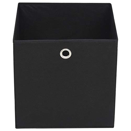 Coffre de rangement extérieur imperméable tissu noir pour coussin