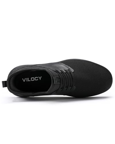 Image of VILOCY Mens Slip On Casual Dress Shoes Hands Free Fashion Sneakers Mesh Tennis Walking Work Shoes Comfortable Breathable Lightweight Non Slip