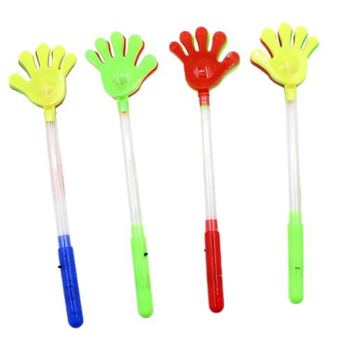 UPKOCH 4piezas Aplausos Luminosos De Plástico Barras Luminosas Accesorio para Animar para Eventos Deportivos Colores Aleatorios