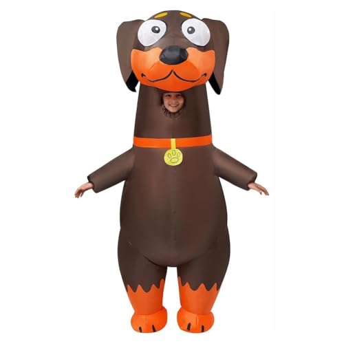 Costume gonflable de teckel pour animer une soirée déguisée originale