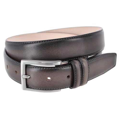 Ceinture en cuir pour homme qui ne s'effiloche pas grâce aux bords brunis