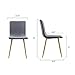 EdgeMod EM-286-GRY-X4 Dining Chair with Natural Legs, Set of 4, Gray