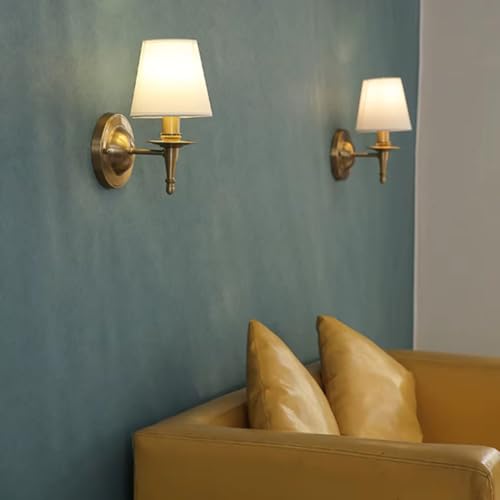 Lámpara para sala de estar con pantalla E14 aplique decorativo dormitorio 3