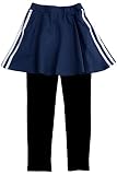 [Bee] ビー ラインスカッツ ガールズ 女の子 キッズ ポケット 無地 レギンス付き 通園 通学 春 秋 冬 bbb01717 100cm ネイビー