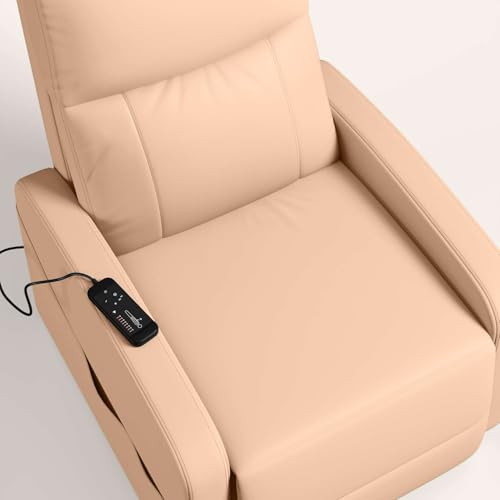 Image of Interio by Godrej Milos Manual 1-Seater Synthetic Leather Recliner Sofa
