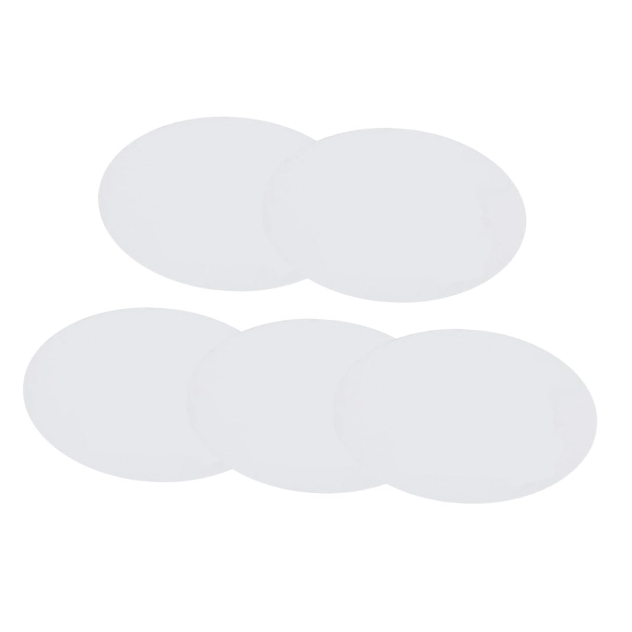 10 Pièces Panneaux de Peinture Ovales Coton Blancs Supports Artistiques Épais pour Huile et Tempéra Tableaux DIY Portables pour Dessin et Peinture