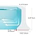 79 Inch Shower Threshold Water Dam,Collapsible Shower Threshold Water Dam, Shower Threshold Collapsible Shower Water Guard, Bathtub Dam Self-Adhesive (red)