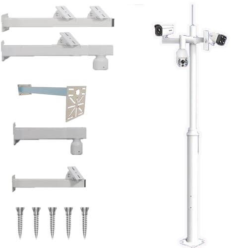 Poteau de caméra anti-vibration mât de surveillance extérieur 5m pour inspection