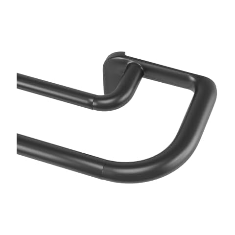 Umbra Twilight Double Curtain Rod Set – Wrap Around Design Ideal for Blackout or Room Darkening Panels, 30 to 84 Inches, Black Cover