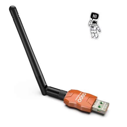 Class 1 Long Range Bluetooth Adapter for PC, QGOO USB Bluetooth Adapter for PC 5.3+EDR, Bluetooth Dongle Bluetooth Receiver Support Windows10/8.1/8/7?orange-173?