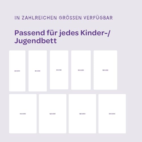 Träumeland Kindermatratze 90x200 - Nachteule | Zwei Härtegrade & Oeko-TEX- Zertifiziert - allergikerfreundlich Dank 60°C waschbarem Bezug - Made in Austria – Bild 8
