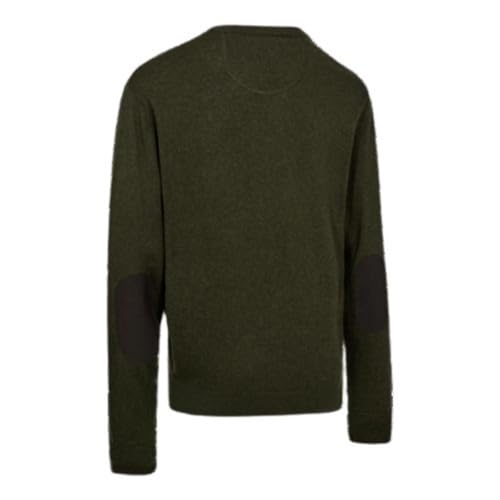 Man Sweater Kingston with V-Neck Large Green