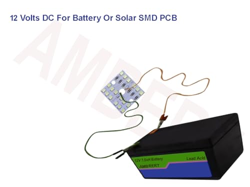 Image of ambert 12 Volt Battery SMD Led Lights Mounted PCB For Battery Solar or Adaptor Pack of 20pcs Combo 9W LED Circuit Board - 12V DC High Brightness Lamp Plate