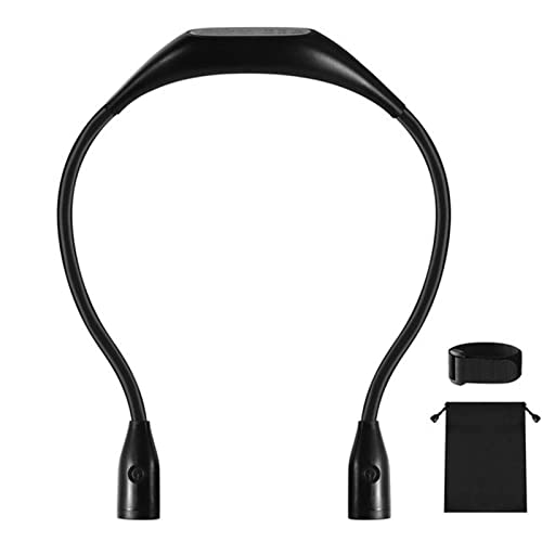 KIRFIZ Luz de Libro, lámpara de Lectura USB Manos Libres Duradera, luz de Noche, luz de Libro for Cuello, Recargable for Tejer, Camping, reparación, iluminación de Trabajo Cover