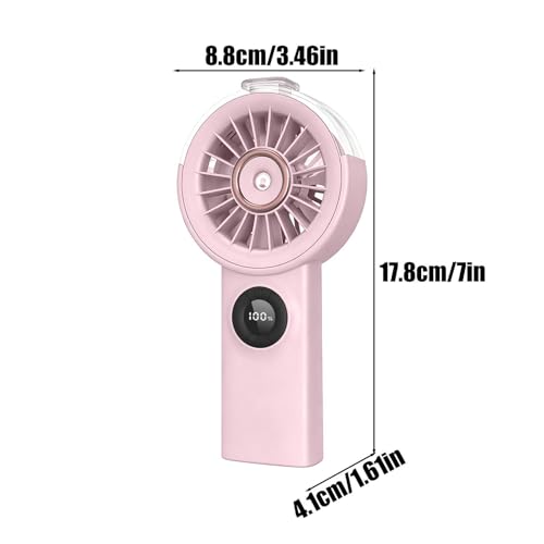 Ventilateur portable 100 vitesses réglables et brume d'eau pour un été au frais - 7