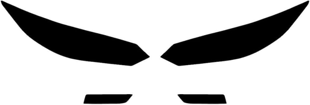 Rvinyl Headlight Tint Covers Compatible with Nissan Sentra 2020-2025 - Blackout Smoke